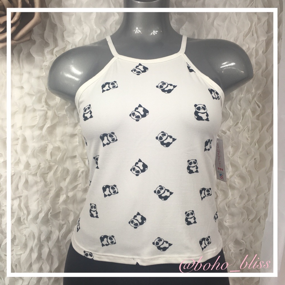 ⭐️NEW | Soft Stretchy Panda Print Tank Top🐼 - Picture 5 of 7